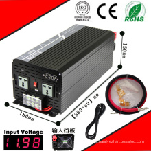 2500W DC-AC Inverter 12VDC or 24VDC 48VDC to 110VAC or 220VAC Pure Sine Wave Inverter with AC Charge